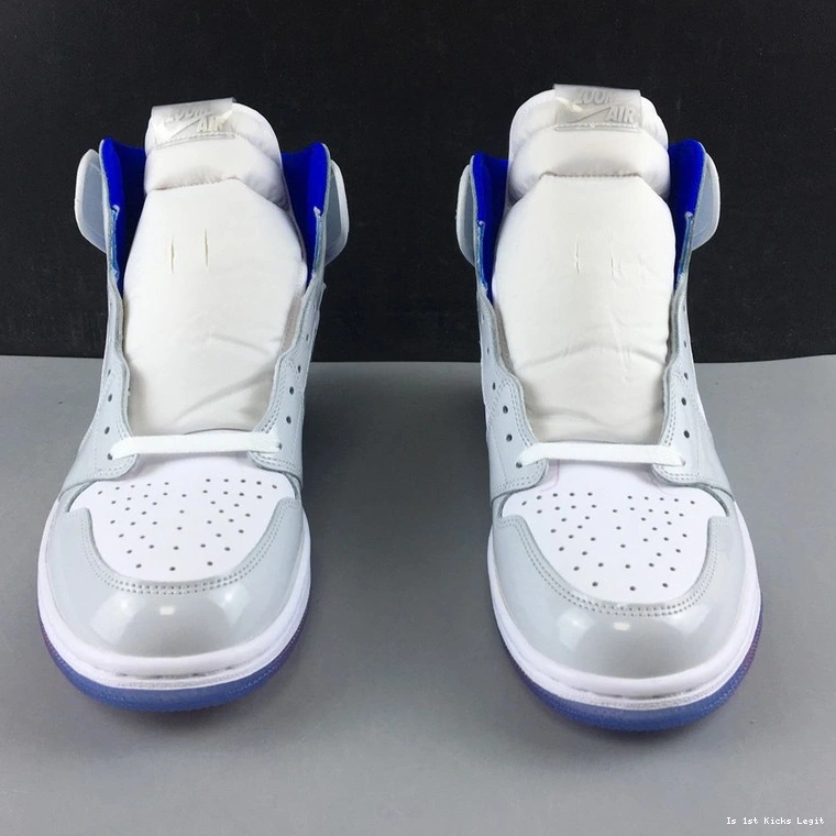 High Retro CK6637-104 Jordan 1  Racer White Zoom Blue 0923